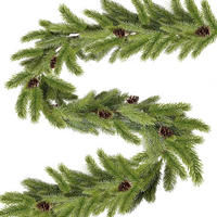 TANNENGIRLANDE künstlich mit Tannenzapfen 190 cm - Grün, Kunststoff (190cm)