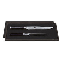 TRANCHIERMESSER-SET Shun Classic, 2-tlg., Damast - Silberfarben, Metall (15.6cm) - Kai Messer