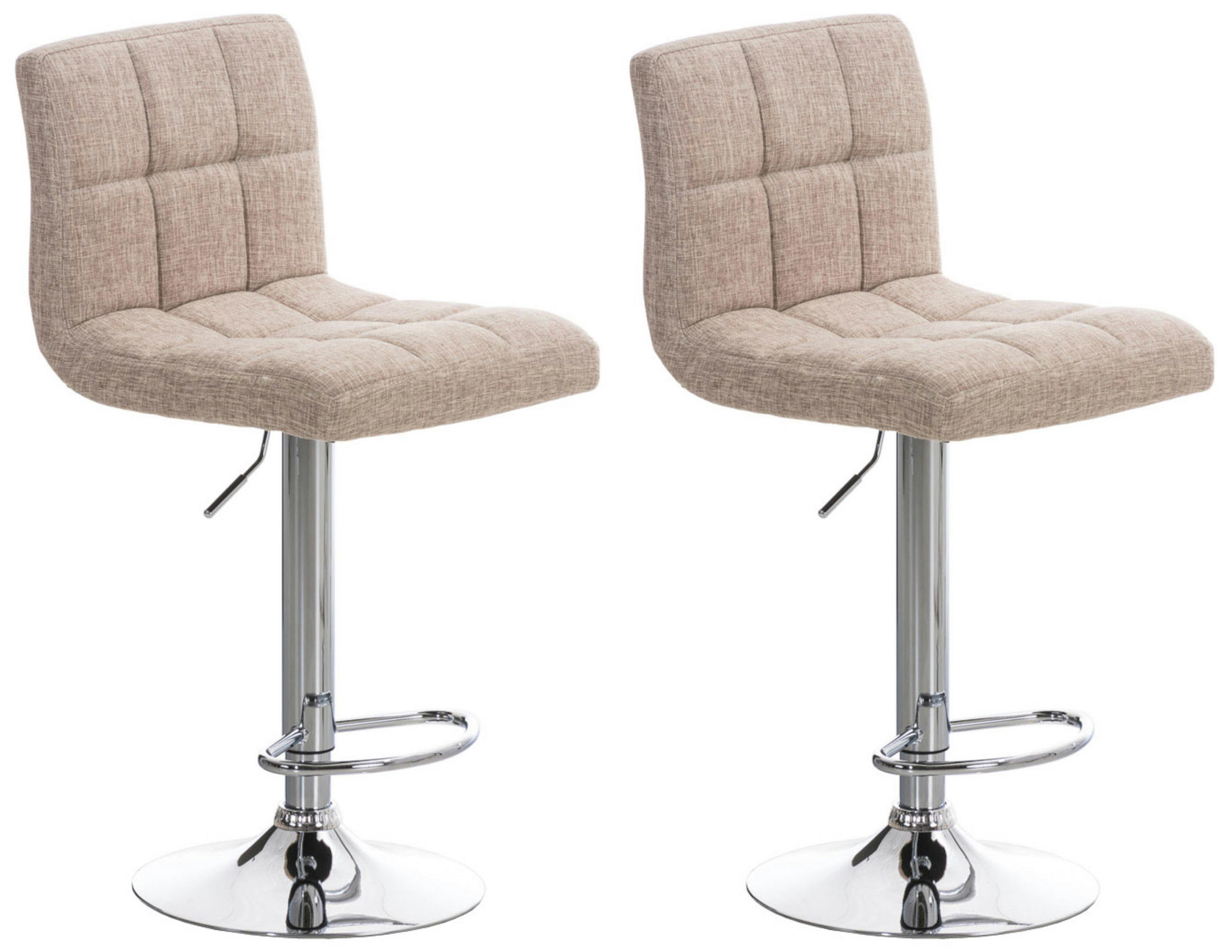 TPFLiving Barhocker Creme 46x114x47 cm