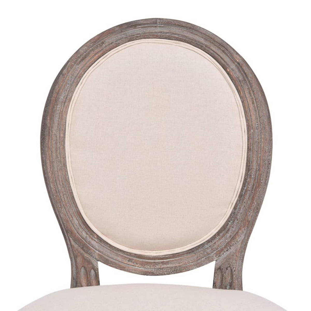 STUHL-SET 6Stk. 50*95.5*56 - Creme, Metall (50/95.5/56cm) - ZMH