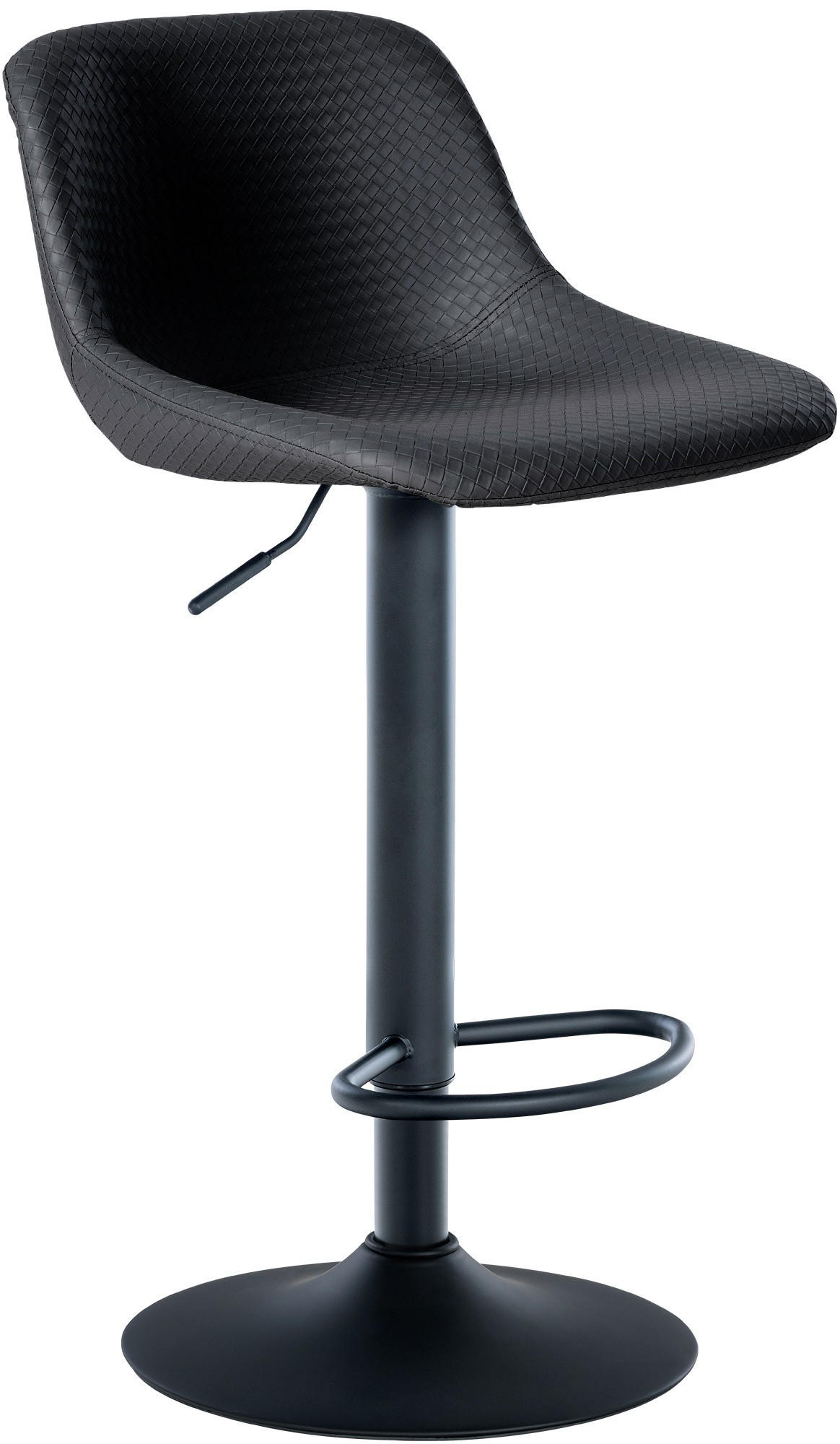 BARHOCKER Loft 79-103x43x49 cm Schwarz - Schwarz, Metall (43/79/49cm) - furnicato