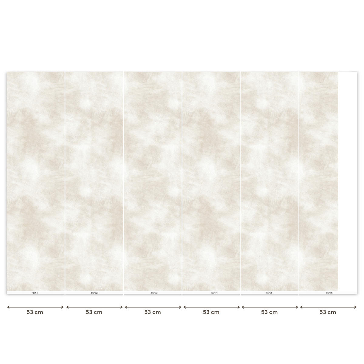 TAPETE - Dezent - Textur - Beige - 300x200 cm - Creme, Papier (300/200cm) - OnlyWow