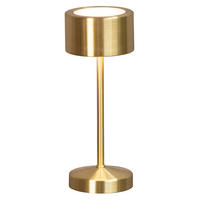TISCHLEUCHTE, Gold, Akku, Metall, Sensor-Dimmer, LED - Goldfarben, Metall (8/8/20cm)