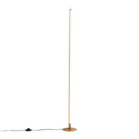 STEHLEUCHTE Sloane, Gold / Messing, 150cm, Dimmbar - Goldfarben, Metall (18/18/150cm) - KOSILUM
