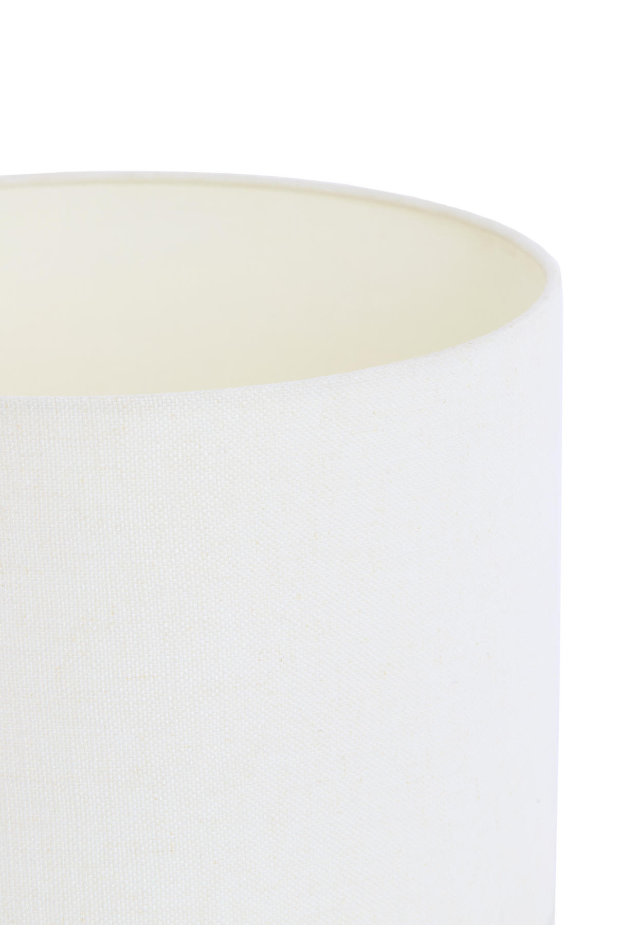 LAMPENSCHIRM Livigno Weiß Ø35/30 cm - Weiß, Textil (35/35/30cm) - Light & Living