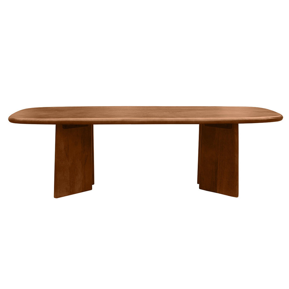 COUCHTISCH aus massivem gefärbtem Mangoholz L120 cm SOTA - Braun, Holz (120/45/35cm) - Miliboo