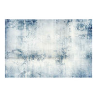 FOTOTAPETE Betonwand Shabby Putz Blau 288/190 cm - Blau, Papier (288/190cm) - Bilderwelten