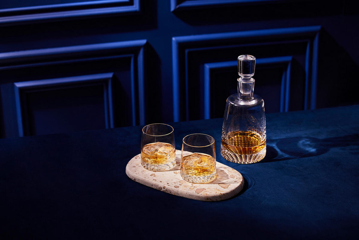 WHISKY SET, 7er-Set, 950 ml / 370 ml, Hangemacht - Transparent, Glas (0.95L) - Krosno Glass