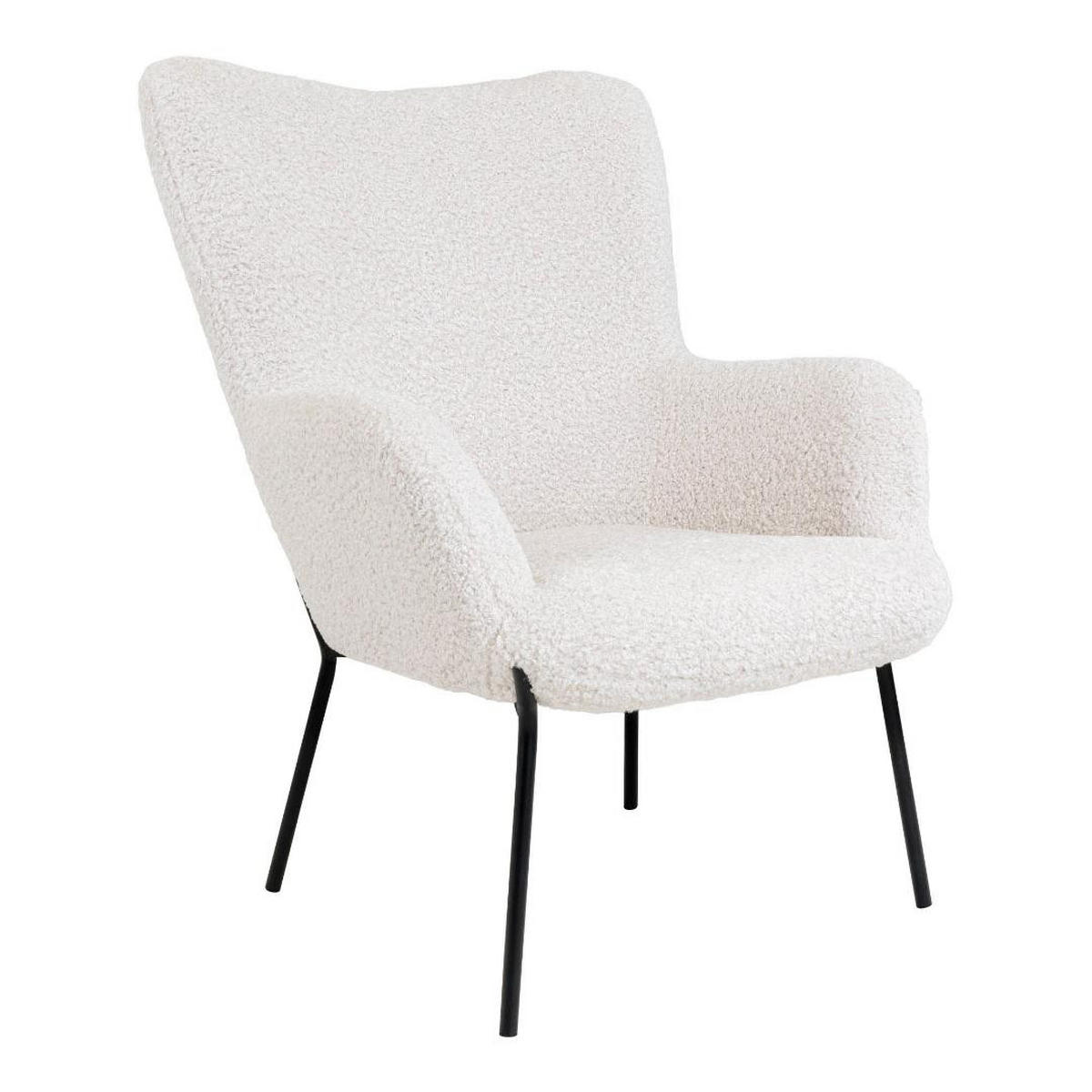 SESSEL, Glasgow, Stühle Weiß, Metall / Polyester, 79 x 70 x 98 cm, 2-teilig - Weiß, Textil/Metall (79/98/70cm) - ebuy24