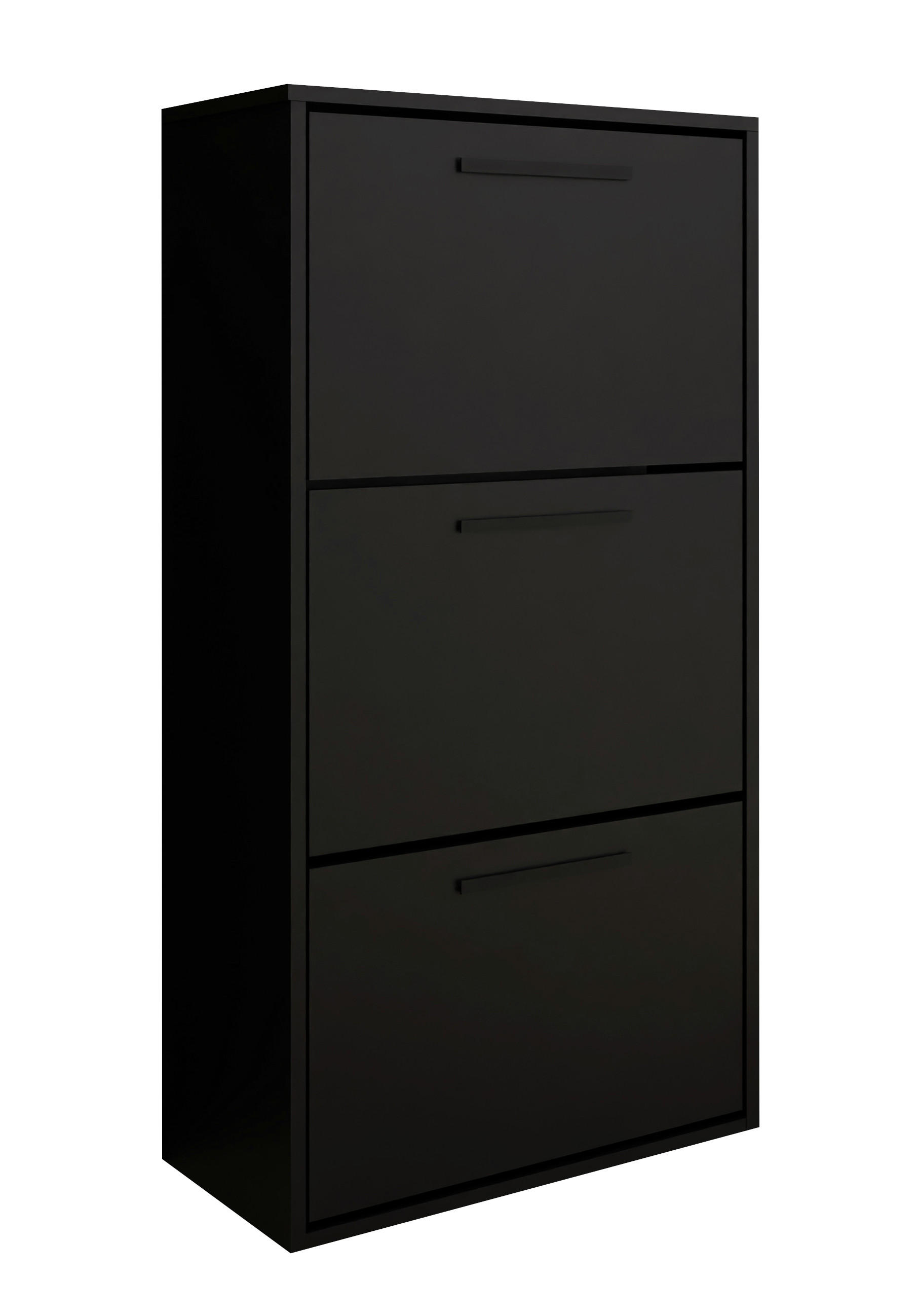 Kier Furniture Schuhschrank Schwarz 59x114.6x24 cm
