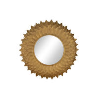 WANDSPIEGEL Gold 94/94 cm - Goldfarben, Metall (94/94/4cm) - KUNSTLOFT