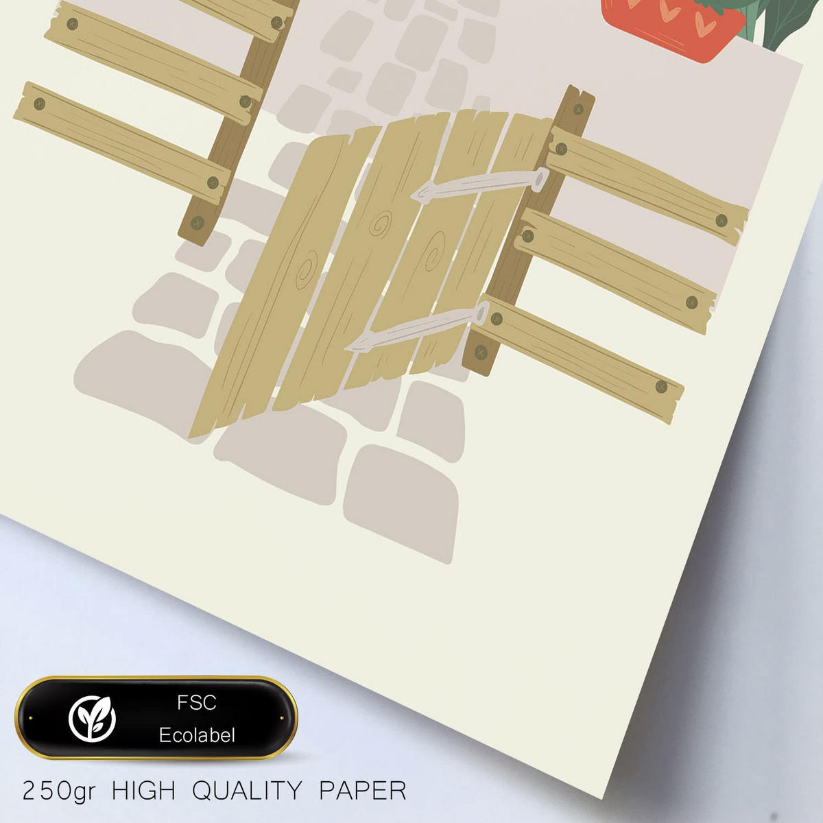 POSTER Set Mit 6 Strandhaus Größe A3 & A4 Weißer Rahmen - Weiß, Papier (29.7/1cm) - Nacnic