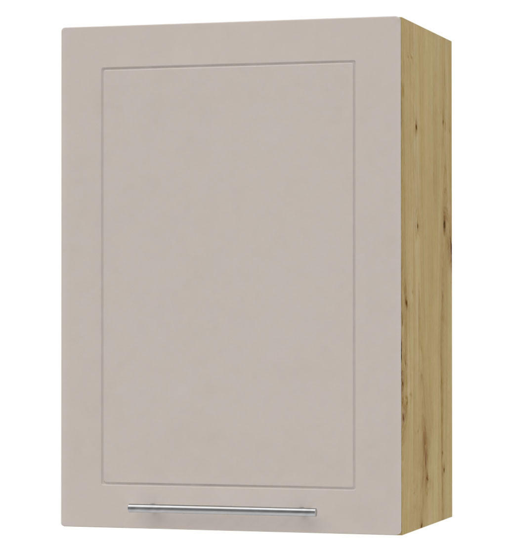 KÜCHENHÄNGESCHRANK Kvantum W2/50 Eiche Artisan / Kaschmir Matt 50 / 32,5 / 72cm - Kaschmir/Eiche Artisan, Holz/Holzwerkstoff (50/72/32.5cm) - Feldmann-Wohnen