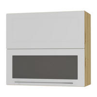 KÜCHENHÄNGESCHRANK Kvantum W8BS/80 Weiß Matt / Eiche Artisan Matt 80 / 32,5 / 72cm - Eiche Artisan/Weiß, Holz/Holzwerkstoff (80/72/32.5cm) - Feldmann-Wohnen