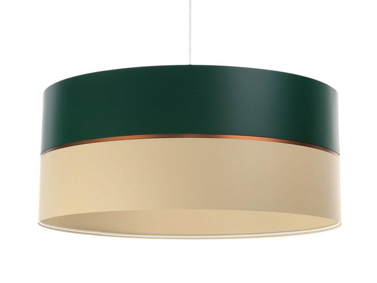 HÄNGELEUCHTE Grün 40/21 cm - Beige/Grün, Kunststoff (40/0.6/21cm) - ONZENO