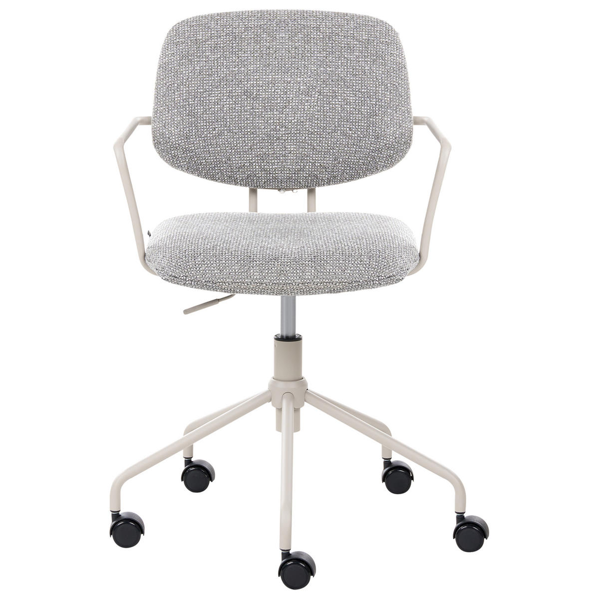 BÜROSTUHL Stoff Grau Ripley - Beige, Textil (60/82/60cm) - Beliani