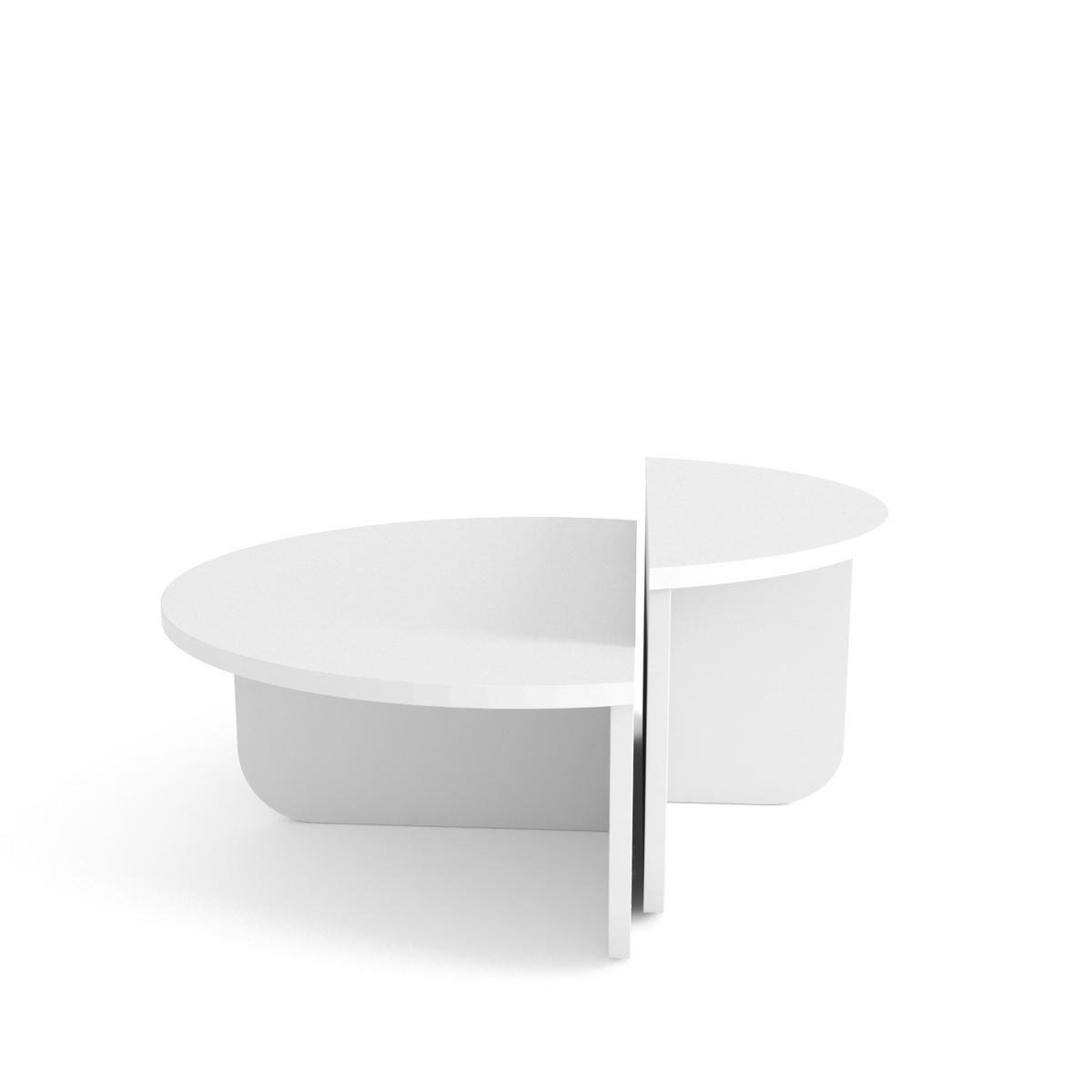 COUCHTISCH-SET Alves Weiß - Weiß, Holzwerkstoff (68/72/33.8cm) - Decorotika