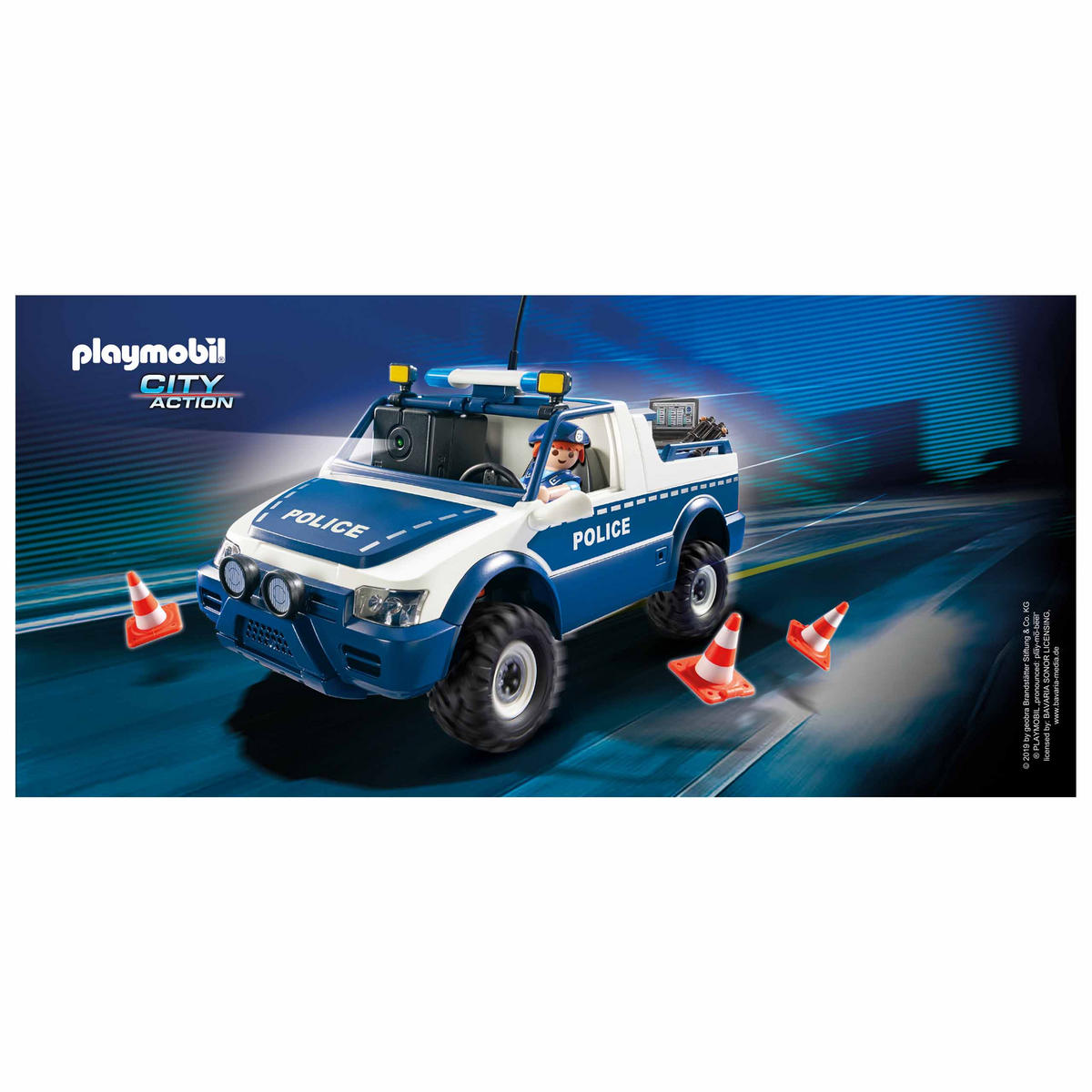 BECHER Playmobil City Action Polizei Blau 320 ml - Multicolor, Keramik (0.32L) - Playmobil
