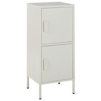 AKTENSCHRANK weiß 2 Türen Huron - Weiß, Metall (40/102/40cm) - Beliani