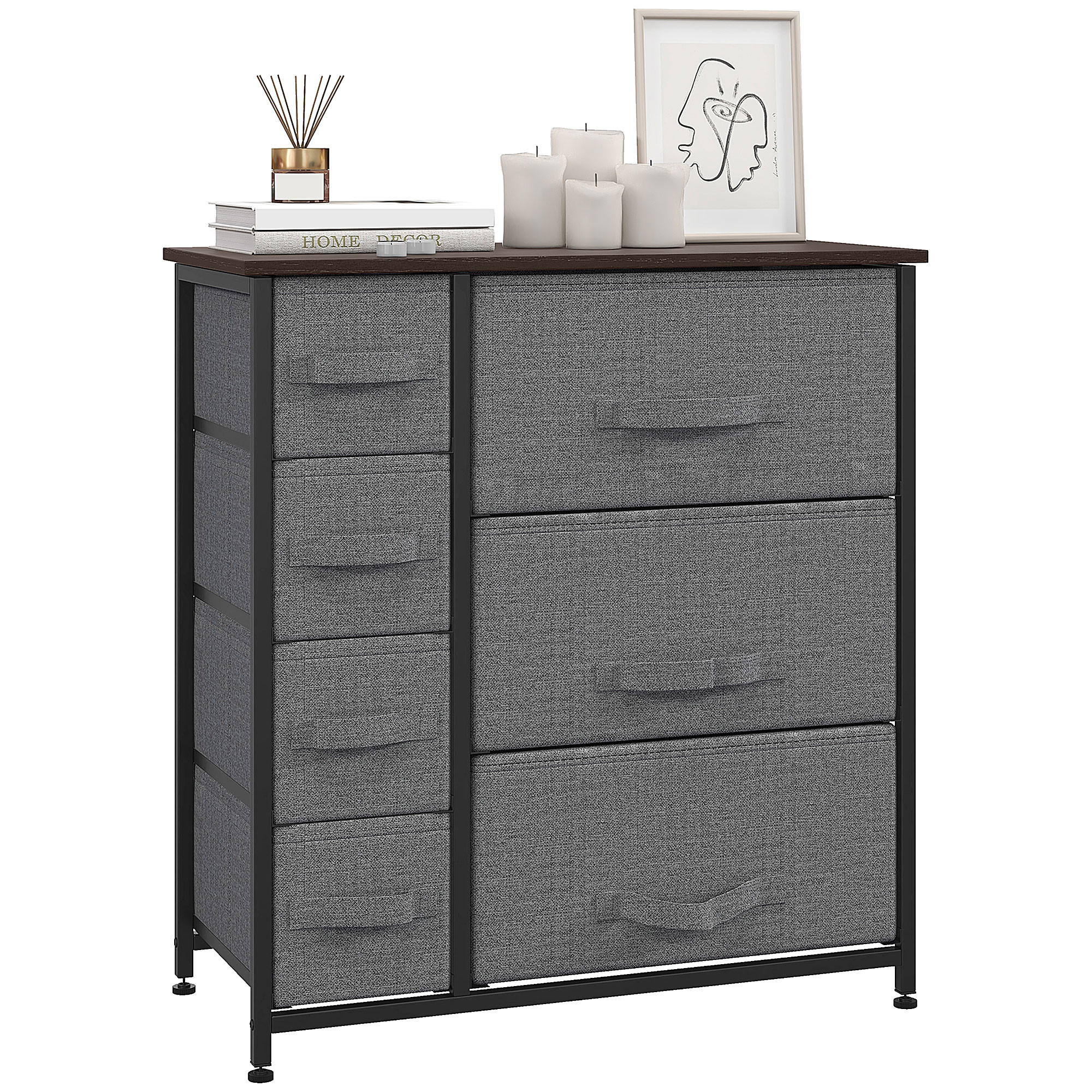 XXXLutz Mehrzweckschrank Dunkelgrau 63.5x71x30 cm