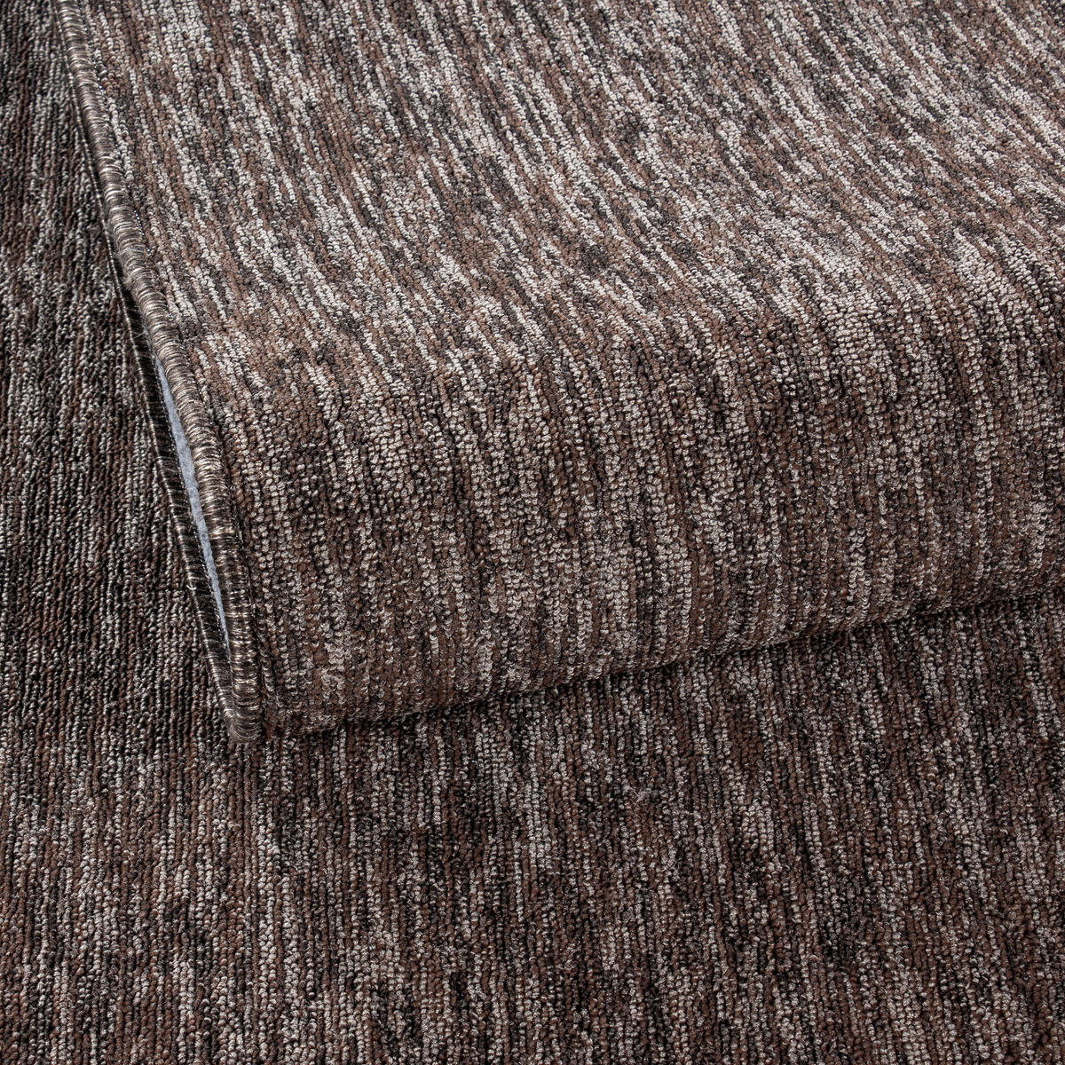 TEPPICH Kurzflor Unifarben Polypropylen saugroboter Wohnzimmer Braun Rund 160x160 - Braun, Textil (160/160cm) - KADIMA DESIGN