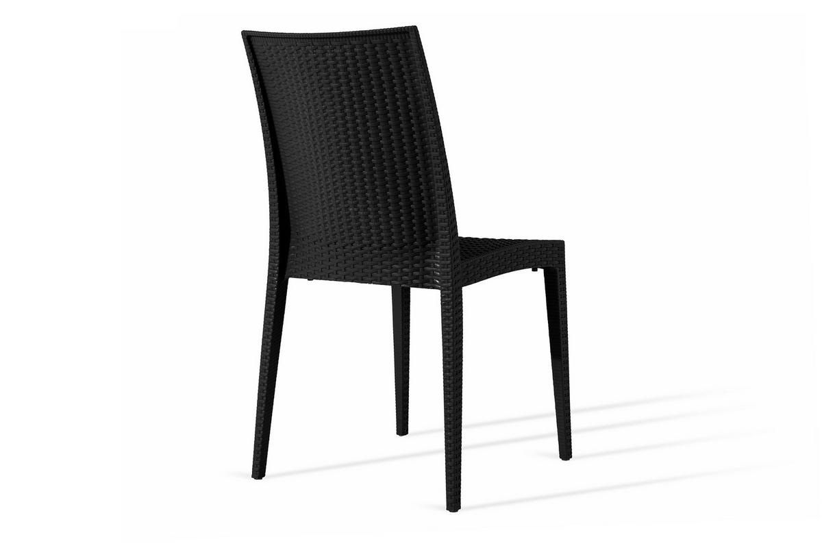 GARTENSTUHL ETULI 2-tlg, Anthrazit - Anthrazit, Kunststoff (48/88/50cm) - KONSIMO®