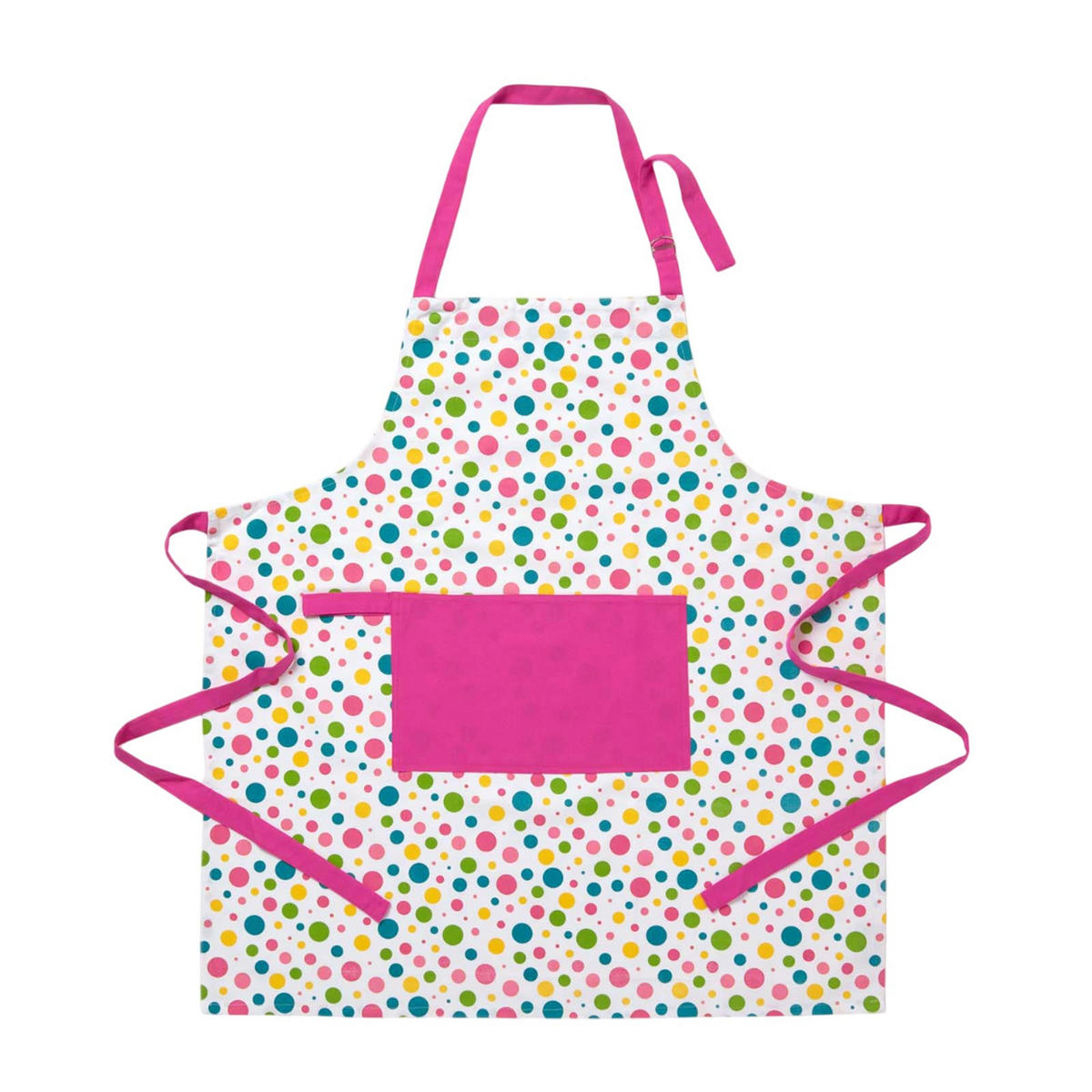 KOCHSCHÜRZE Bunte Punkte, 100% Baumwolle - Multicolor, Textil (80/85cm) - Homescapes