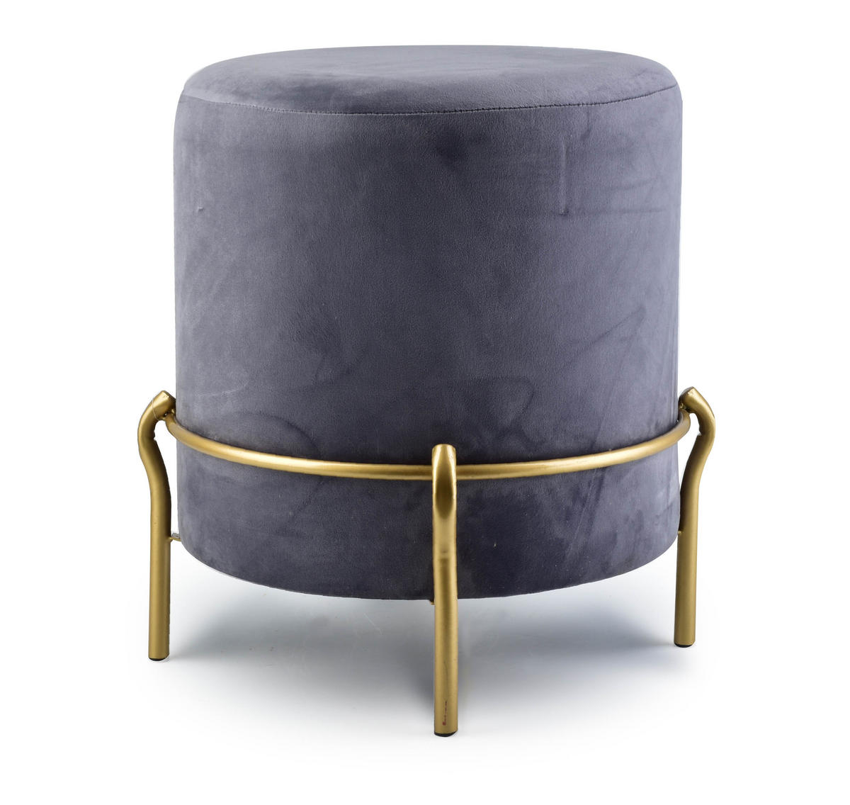 POUF Lily Grau 42/42/46 cm Textilien - Grau, Textil (42/46/42cm) - Mondex