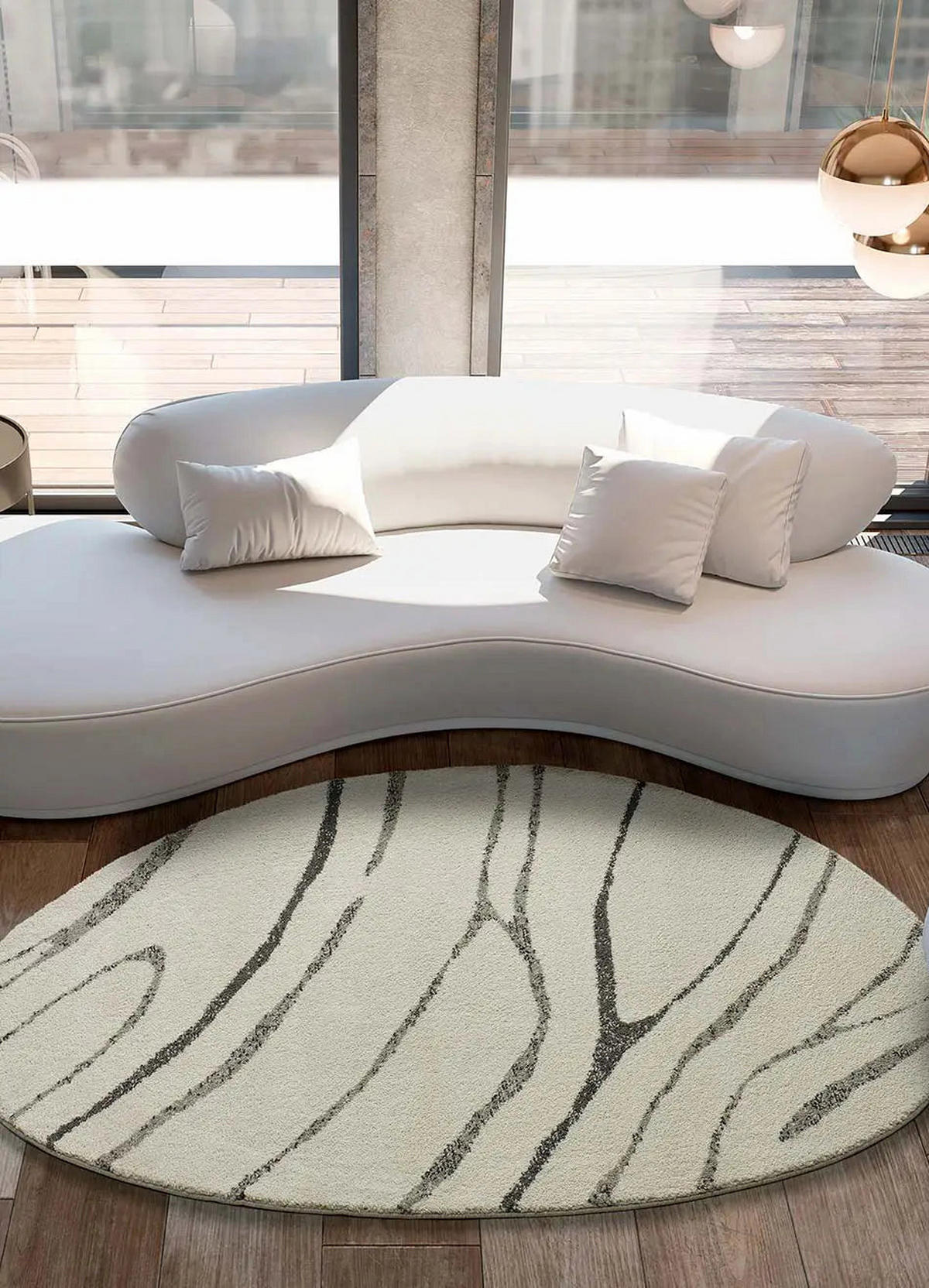 HOCHFLORTEPPICH Weiß Niamey 194/290 cm - Weiß, Naturmaterialien/Textil (194/290cm) - Atticgo