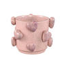 TOPF Valentin Rosa 22/21.5/17cm - Pink, Keramik (17cm) - PTMD Collection