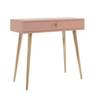 KONSOLE NATURA, 90 cm, Rosa, mit 1 Schublade - Rosa, Holz (90/80/31cm) - Excellent Home