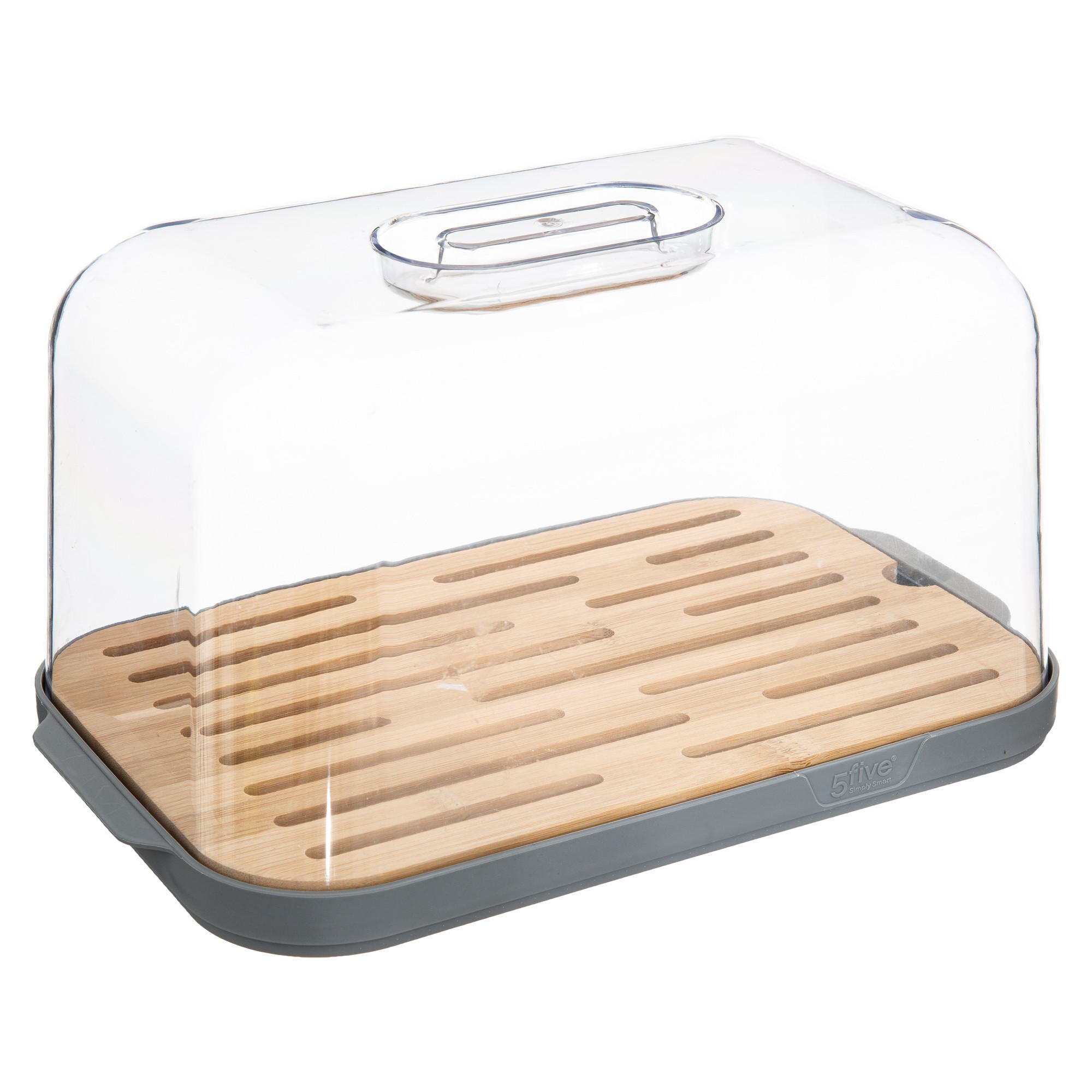 BROTKASTEN aus Kunststoff 29/18/15,9 cm - Transparent, Naturmaterialen (18/15.9/29cm) - 5five Simply Smart