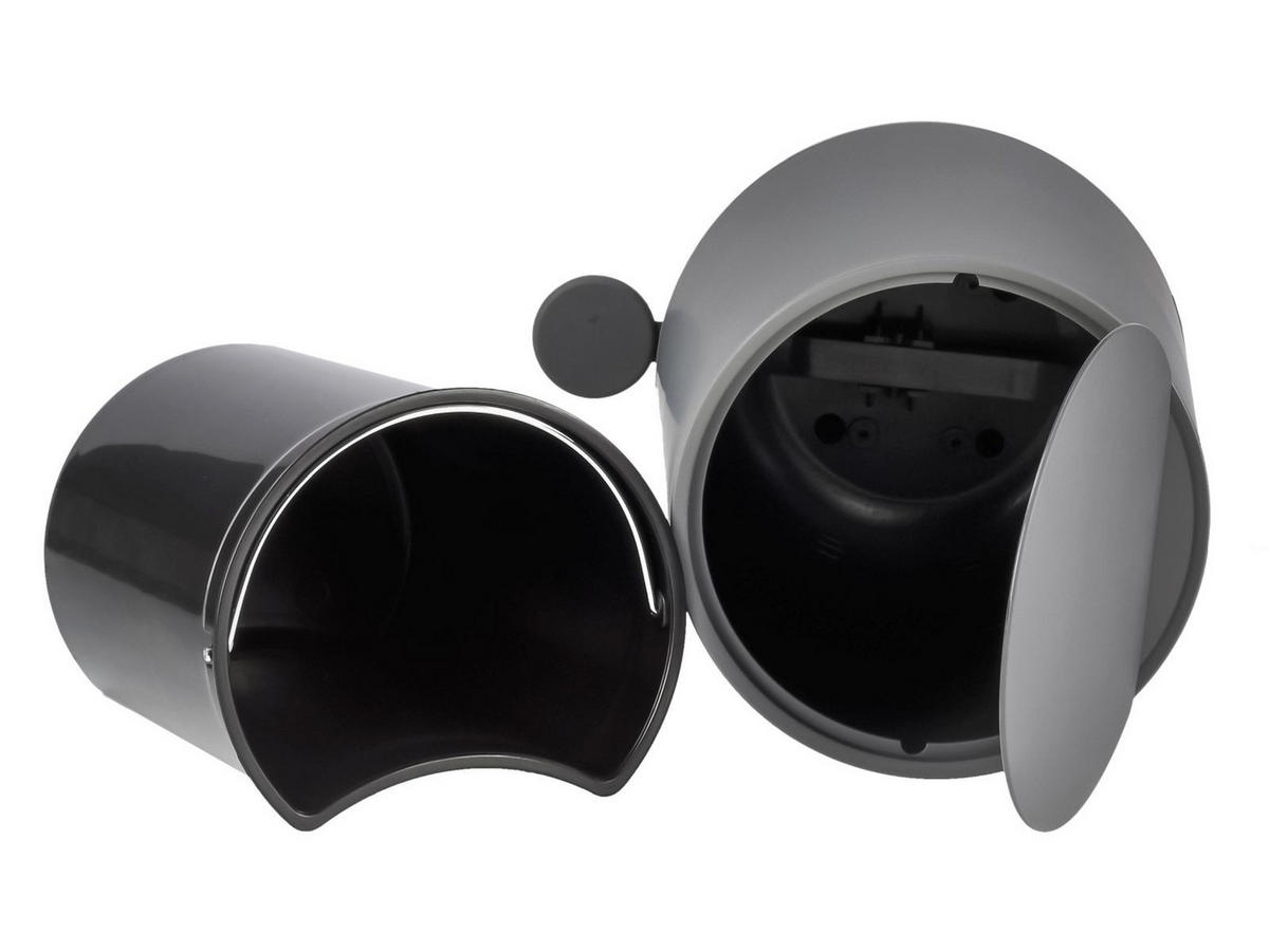 BAD ACCESSOIRES SET Nova ONE 2tlg. grey (grau) - Grau, Kunststoff (23/29/23cm) - Zone Denmark