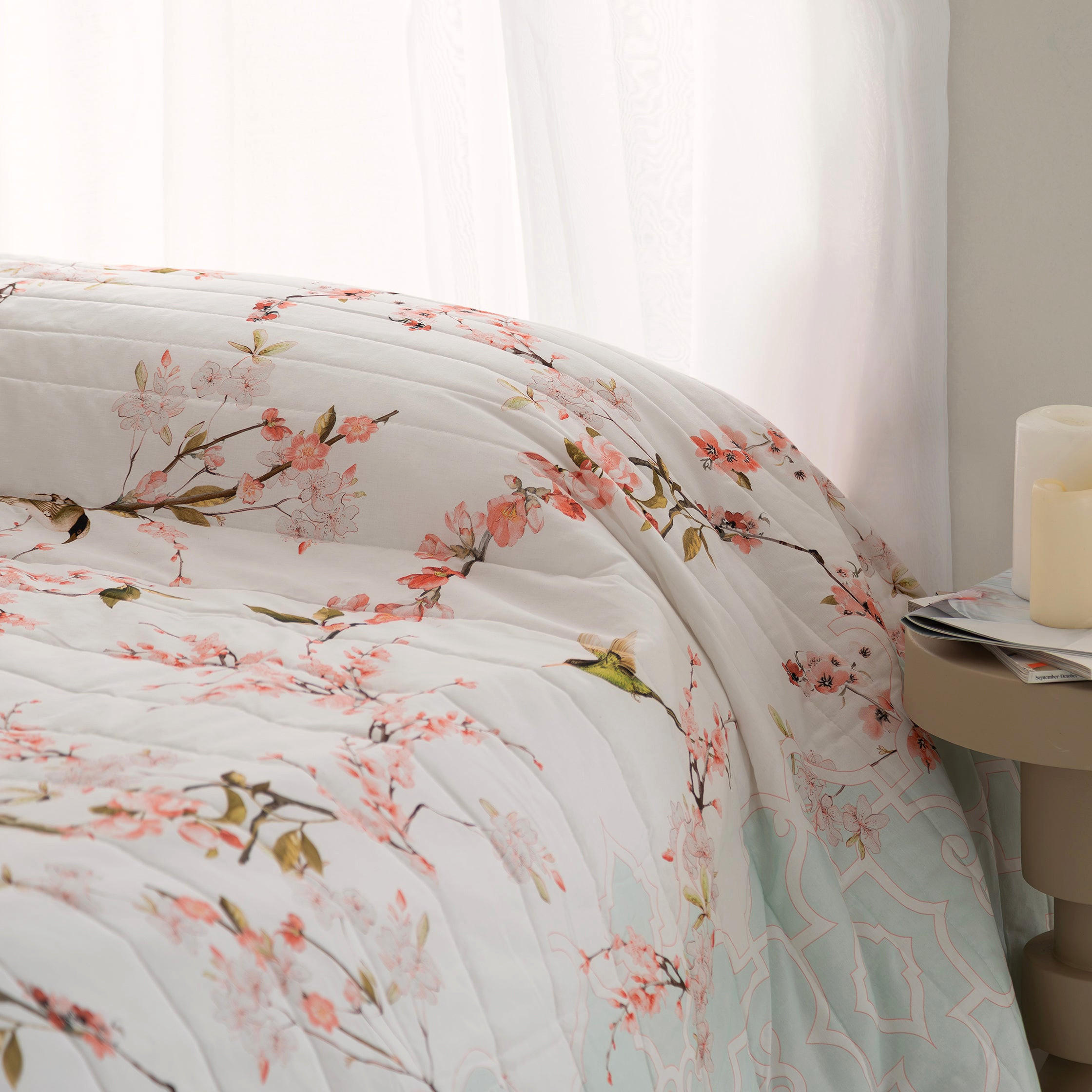 TAGESDECKE Sakura 270x260 cm (Bett 160/180) - Multicolor, Textil (270/260cm) - Happy Friday