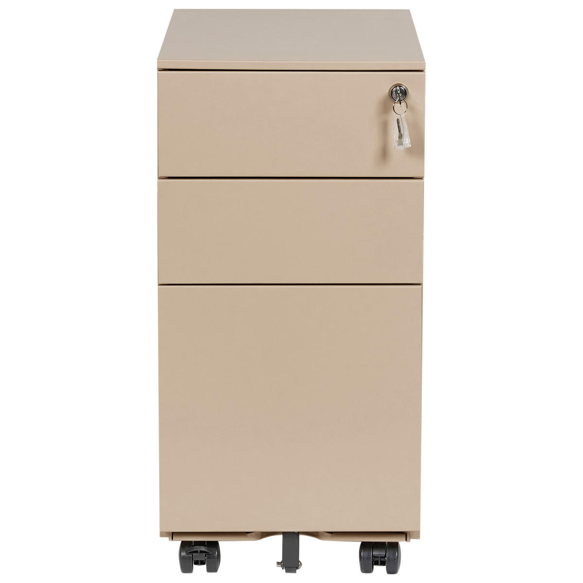 BÜROSCHRANK Metall Beige Bolsena - Beige, Metall (30/60/45cm) - Beliani
