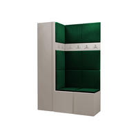 GARDEROBEN-SET Orion IX - Kaschmir/Grün, Holzwerkstoff/Kunststoff (124/186/46cm) - MIRJAN24