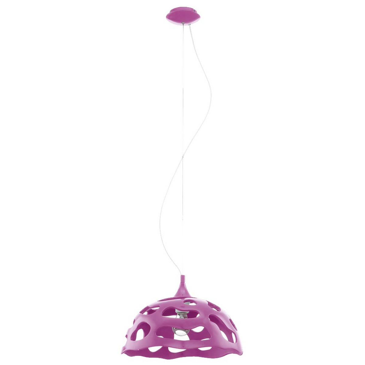 LED HÄNGELEUCHTE Kunststoff Lila - Lila, Kunststoff/Metall (38/38/110cm)