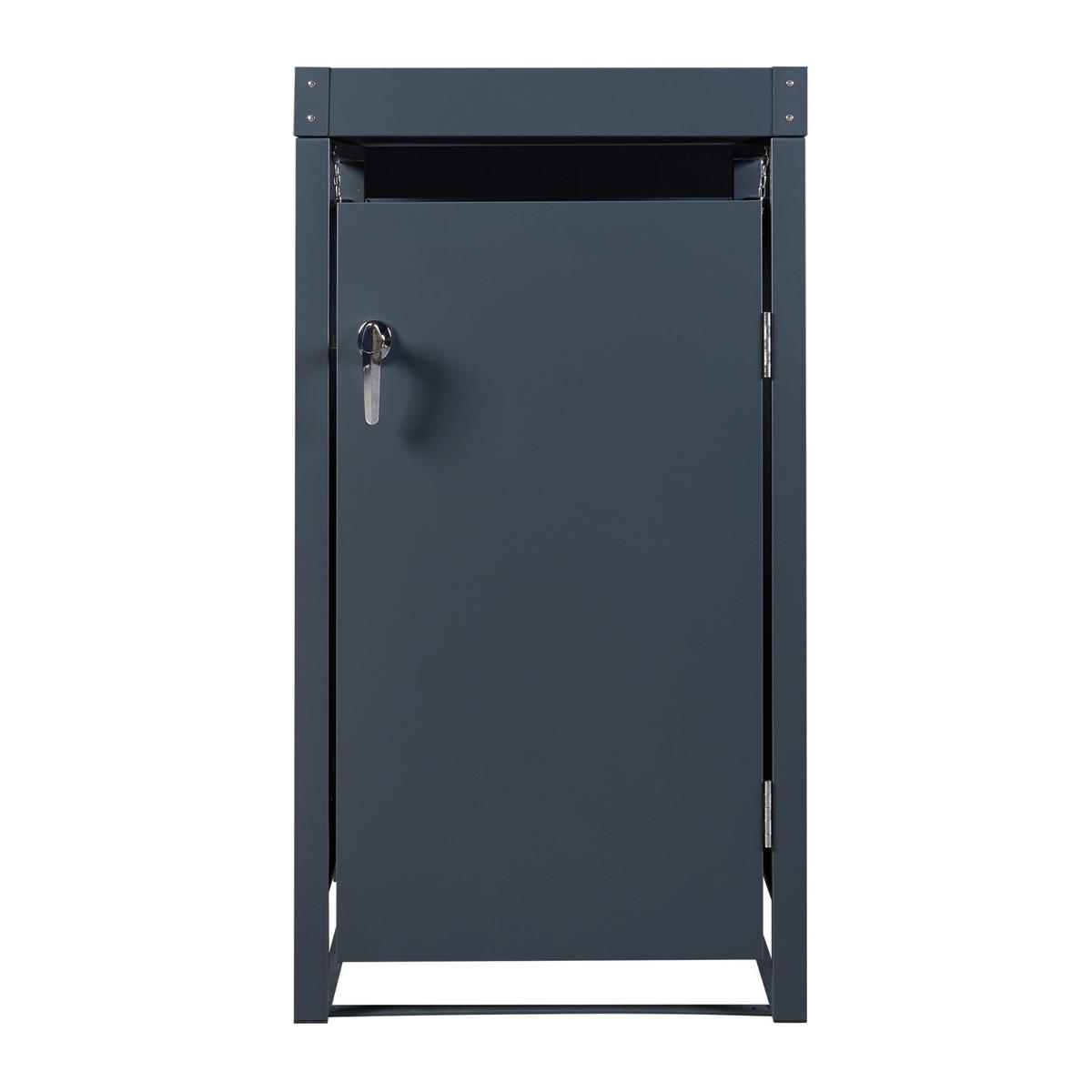 MÜLLTONNENBOX Valkeakoski - Anthrazit, Metall (59.5/110/62cm) - [en.casa]