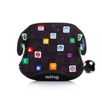 KINDERSITZ Wing i-Size schwarz Kindersitz, Sitzerhöhung Wing - Multicolor, Kunststoff (38/20/31cm) - Chipolino