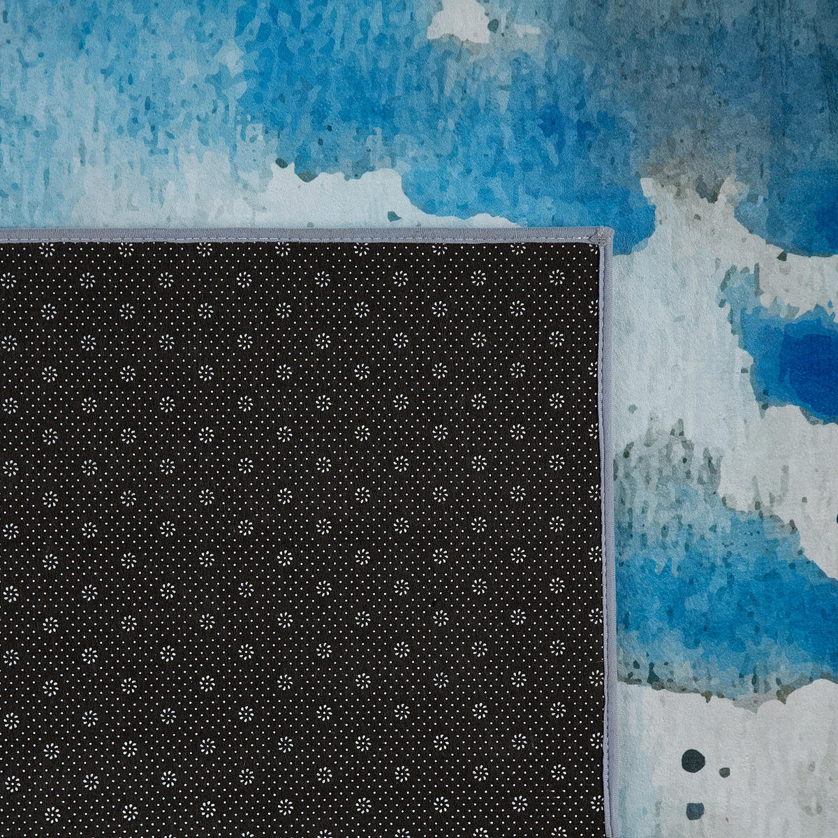 KURZFLOR-TEPPICH Bozat 150/80 cm - Blau, Kunststoff (80/150cm) - Beliani