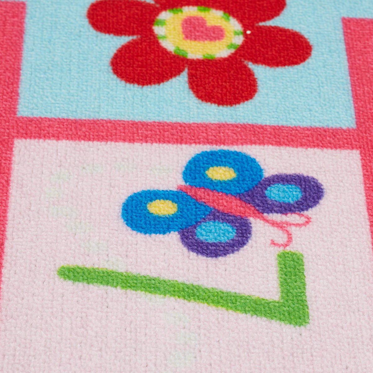 KINDERTEPPICH - Pink, Kunststoff/Textil (67/179cm) - Relaxdays