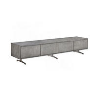 LOWBOARD GALA Grau Holz - Grau, Holz/Metall (200/42/40cm) - KAWOLA