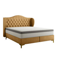 POLSTERBETT Pelagio In Whisper - Goldfarben, Holzwerkstoff/Textil (160/200cm) - Fun Möbel