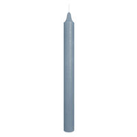MARBLE Leuchterkerzen durchgefärbt Graublau 250 x 22 mm, 20er Set - Blaugrau, Paraffin (2.2/25/25cm) - Wiedemann Kerzen