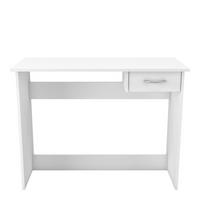 SCHREIBTISCH Platzsparend 1 Schublade Weiß L100,6 cm - Alpin - Weiß, Holzwerkstoff (100.6/49.2/76.4cm) - Calicosy