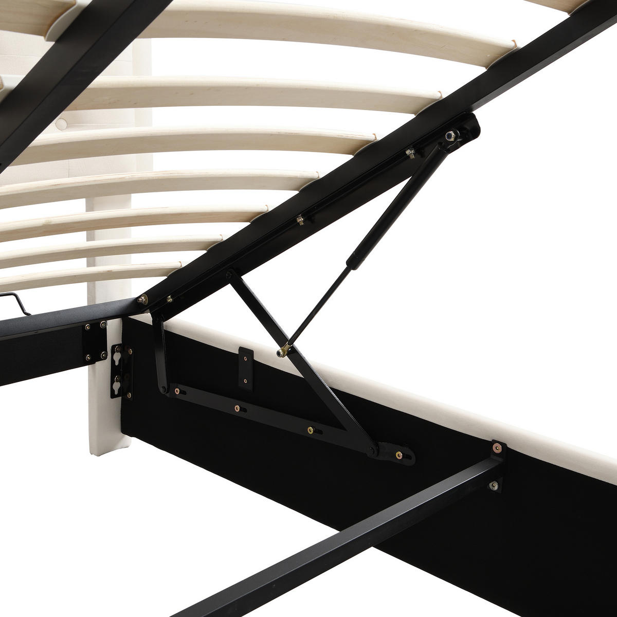 POLSTERBETT 140x190 mit Lattenrost 2 Schubladen Velours Beige - Beige, Textil (140/190cm) - FLIEKS