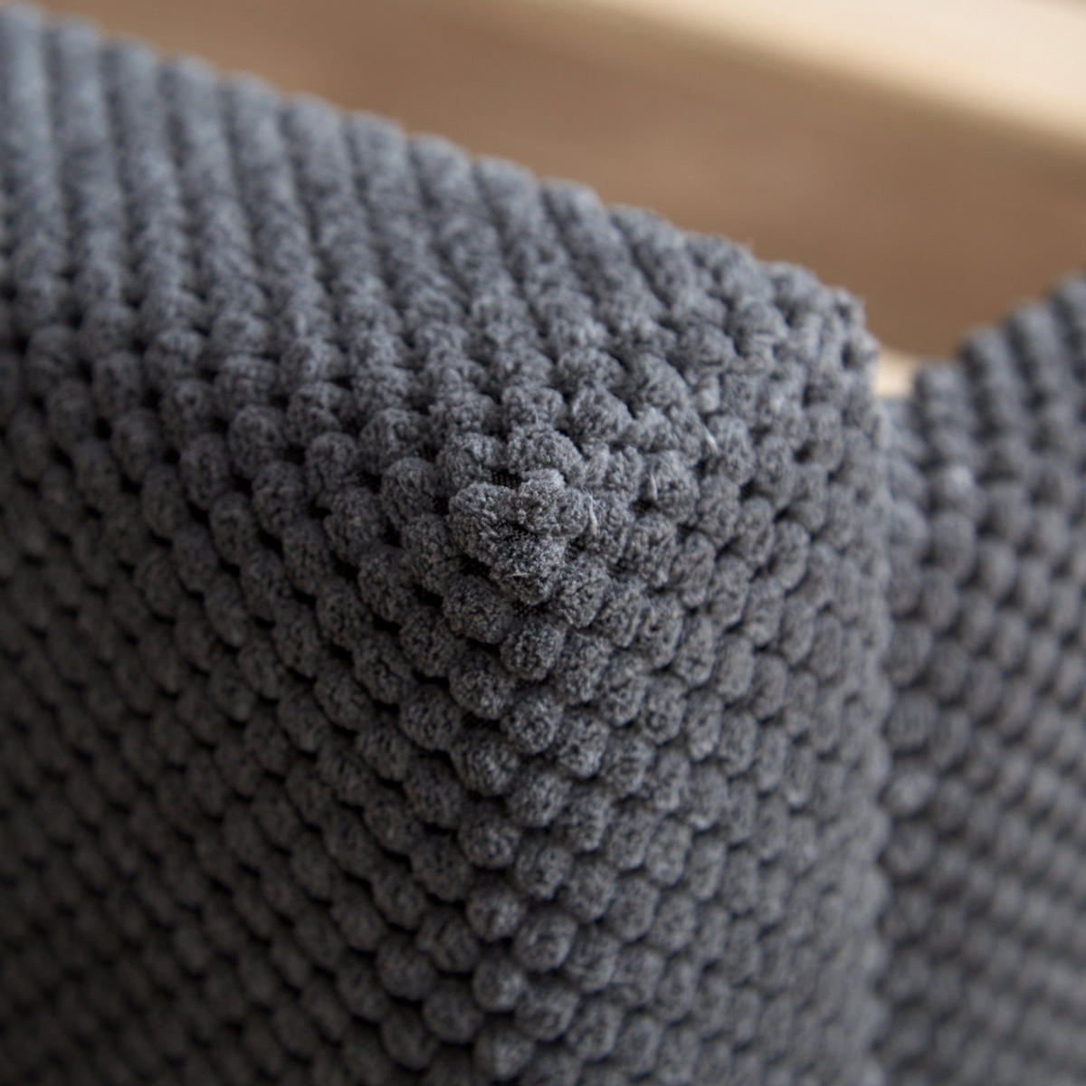 POLSTERBETT Samt 140/200 cm in Anthrazit - Grau, Holz (140/200cm) - Homestyle4u