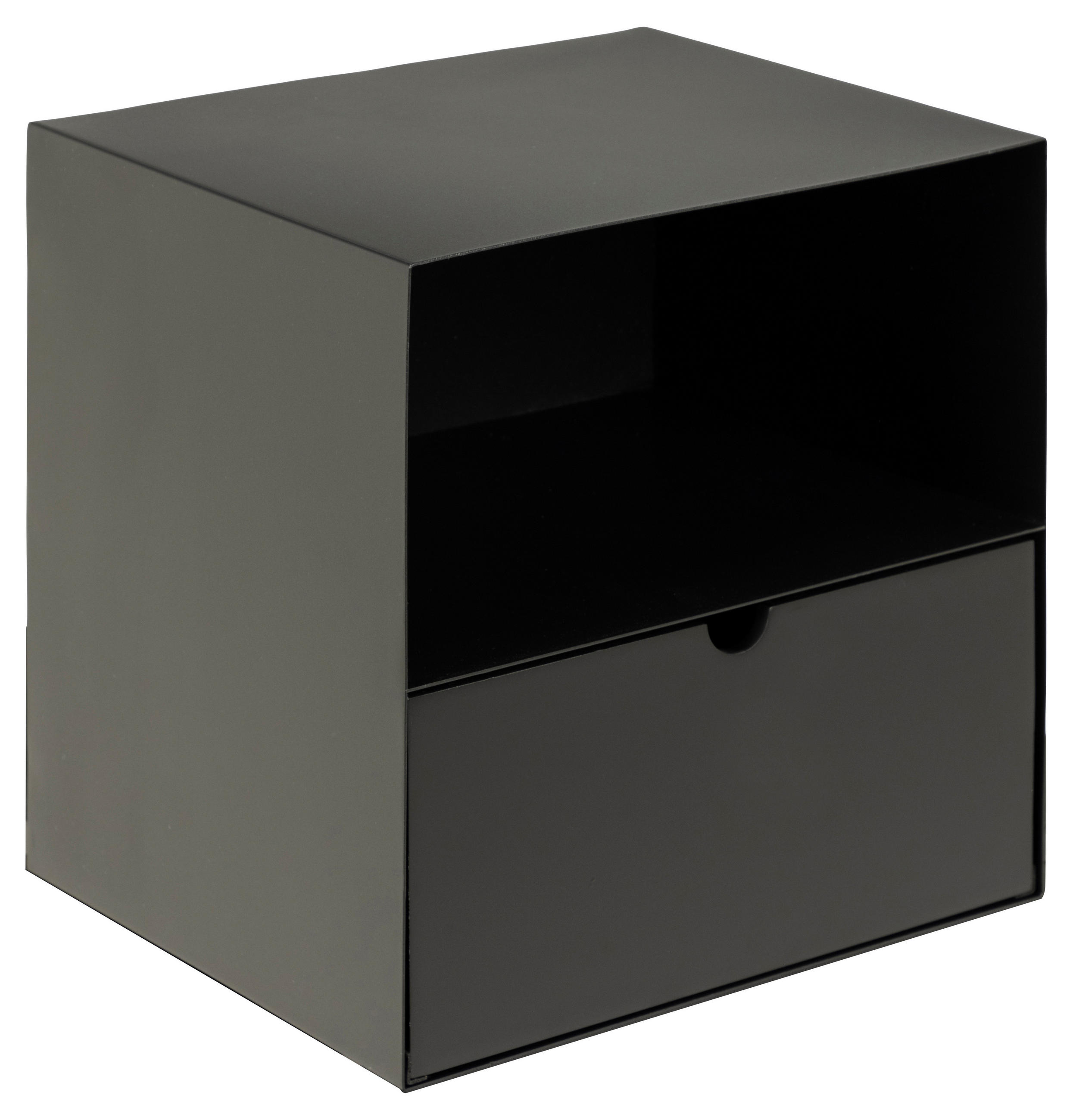 ebuy24 Nachtschrank Schwarz 30x30x25 cm