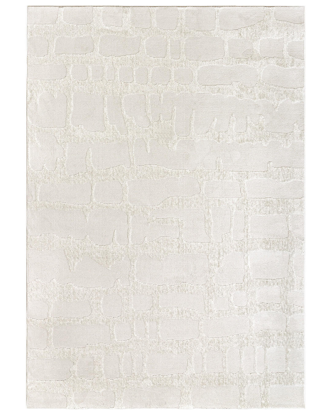 TEPPICH Mataro Selva Mazovia 160x230cm Creme Grau Abstrakt Kurzflor - Creme, Textil (160/230cm) - Mazovia