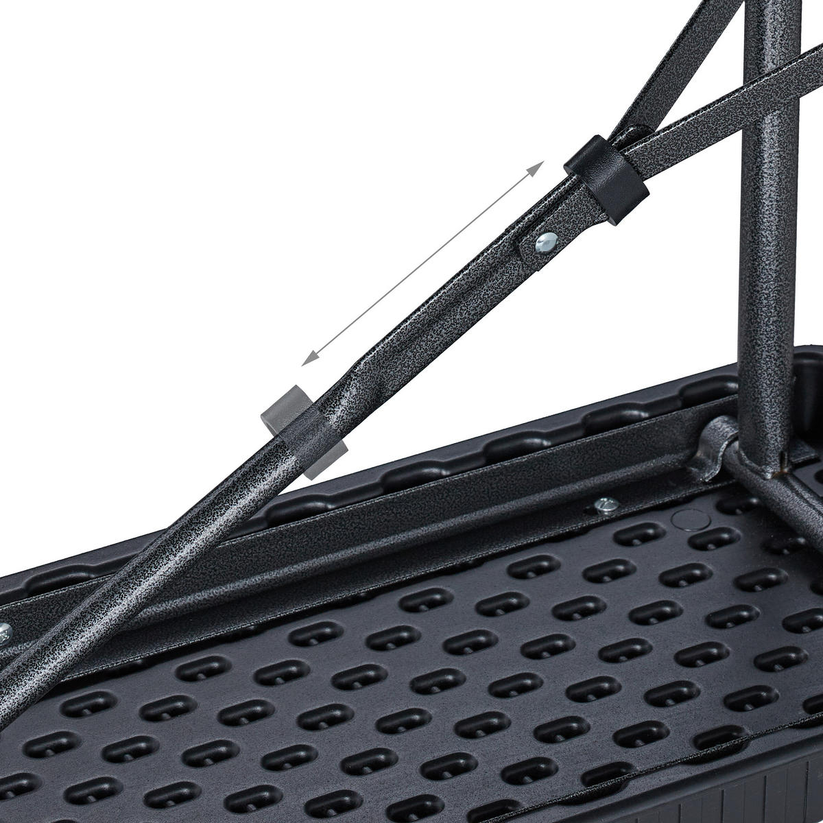 BIERBANK-SET - Schwarz, Kunststoff/Metall (100/42/25cm) - Relaxdays